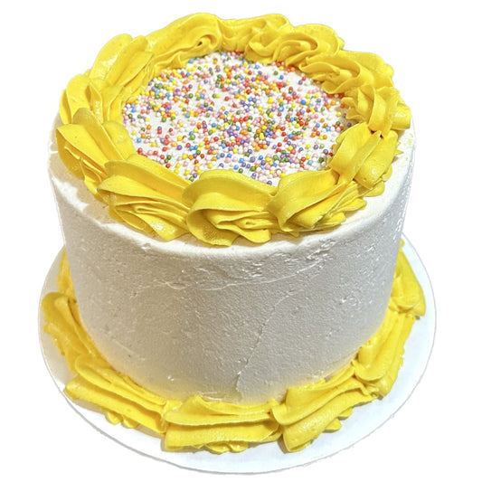 Vanilla Party Cake with Sprinkles