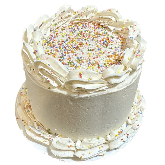Gender Reveal Party Cake with Sprinkles (Custom Order)