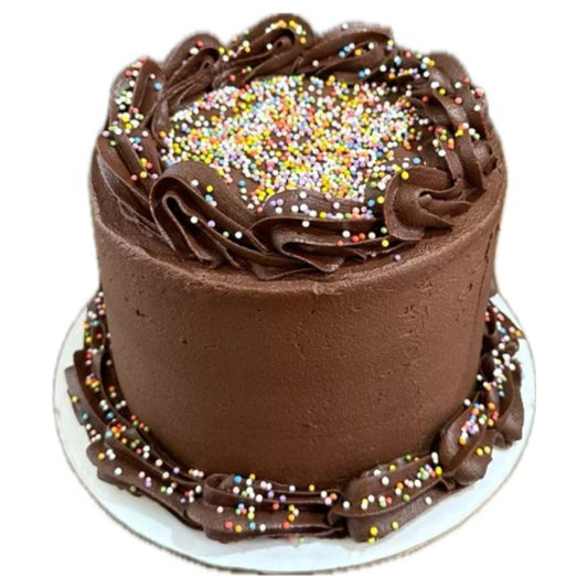 Chocolate Party Cake with Sprinkles