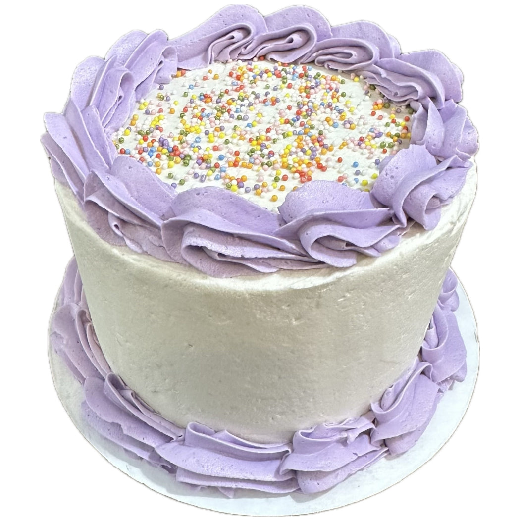 Vanilla Party Cake with Sprinkles