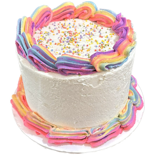 Vanilla Party Cake with Sprinkles