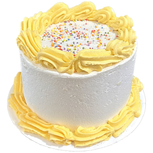 Vanilla Party Cake with Sprinkles